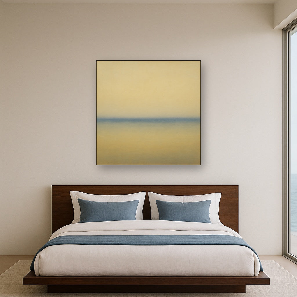 Ethereal Coastal Sea Mist No. 1 - Modern Fine Art Oil Painting - View 3