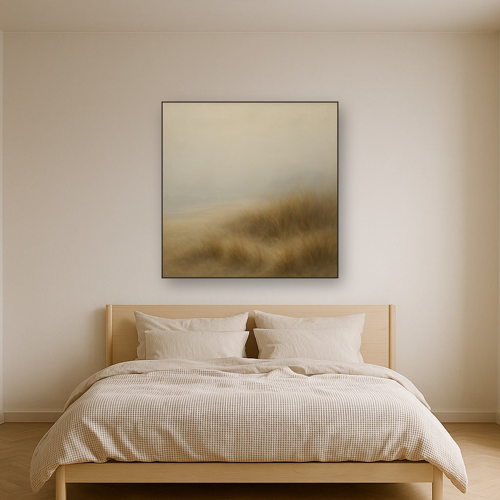 Silent Dune Grass in November Sea Fog No. 19 Oil Painting - View 3