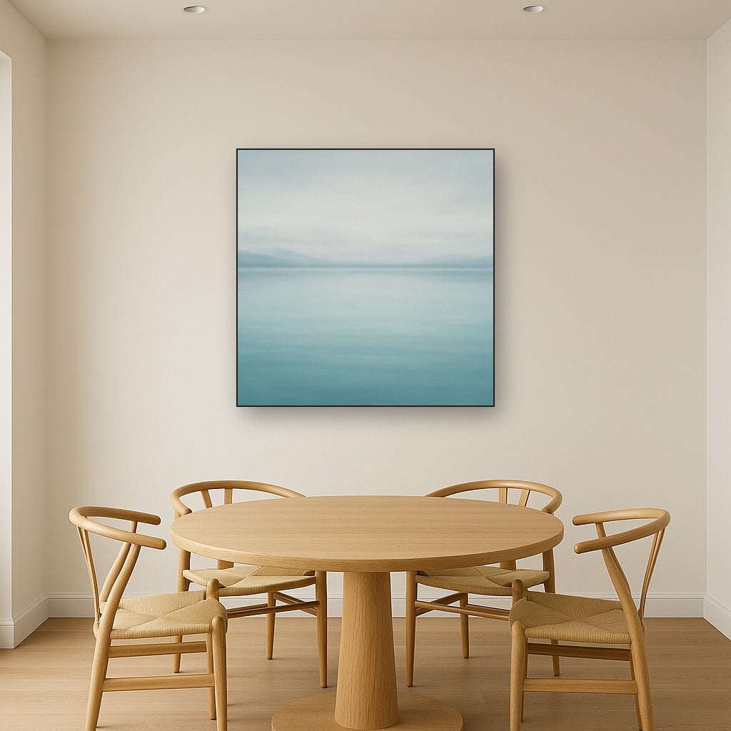 Glass Horizon over Quiet Arctic Waters Oil Painting - View 4