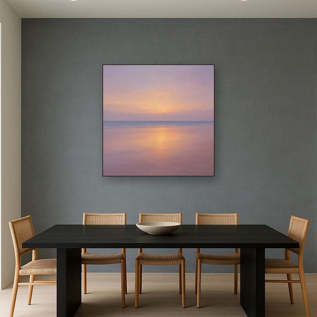 Golden Hour Surf Reflection No. 8 - Modern Fine Art Oil Painting - View 4