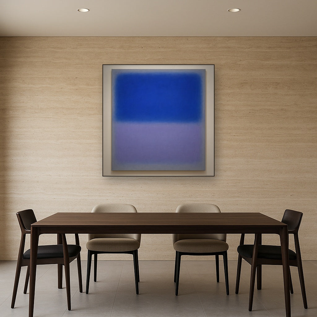 Cobalt Azure & Twilight Lavender Immersion No. 16 Oil Painting - View 4