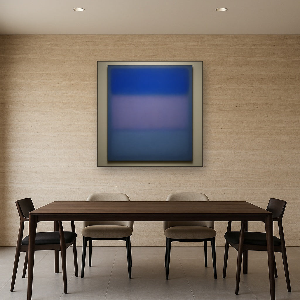 Cobalt Azure & Twilight Lavender Immersion No. 23 Oil Painting - View 4