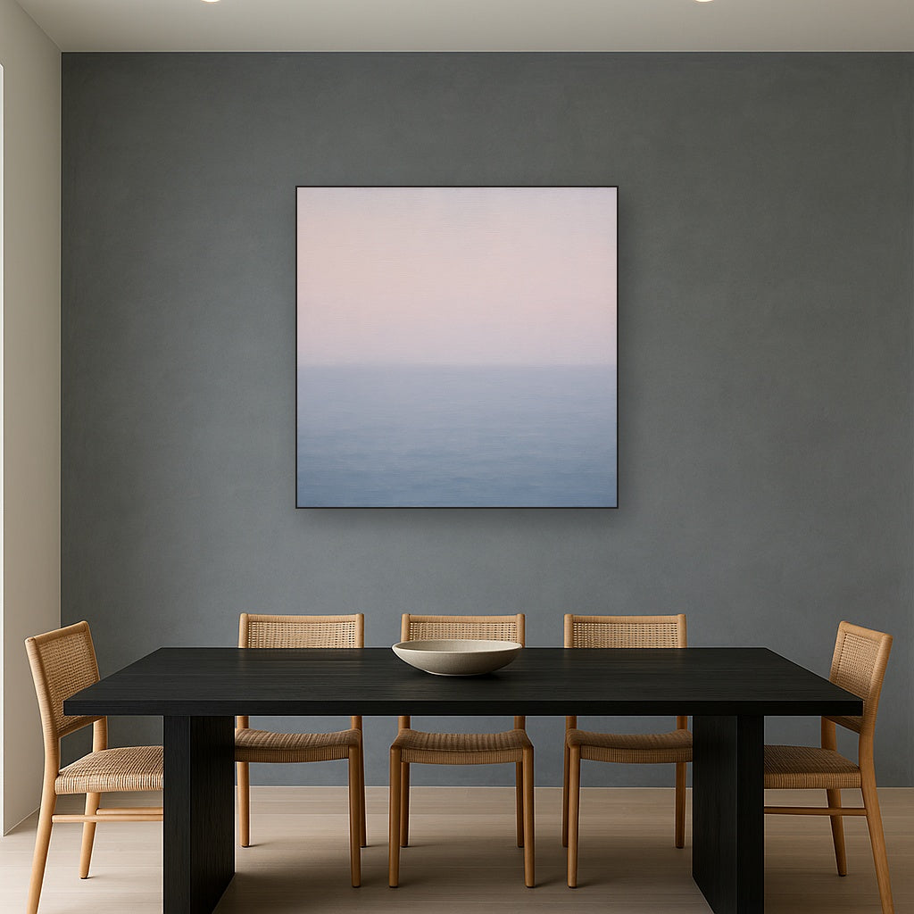 Ethereal Coastal Sea Mist No. 1 - Modern Fine Art Oil Painting - View 4