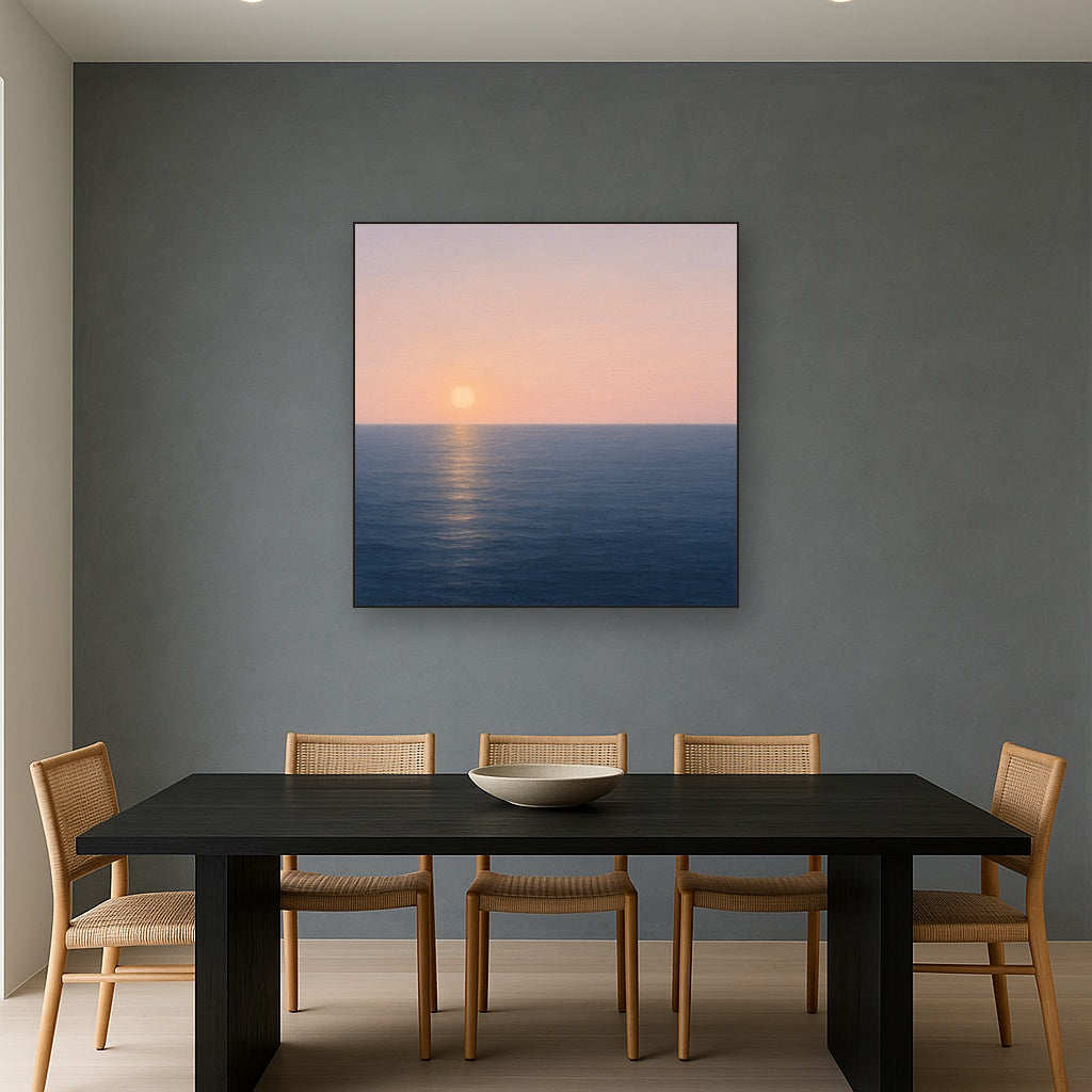 Mediterranean Dawn Horizon No. 6 - Modern Fine Art Oil Painting - View 4