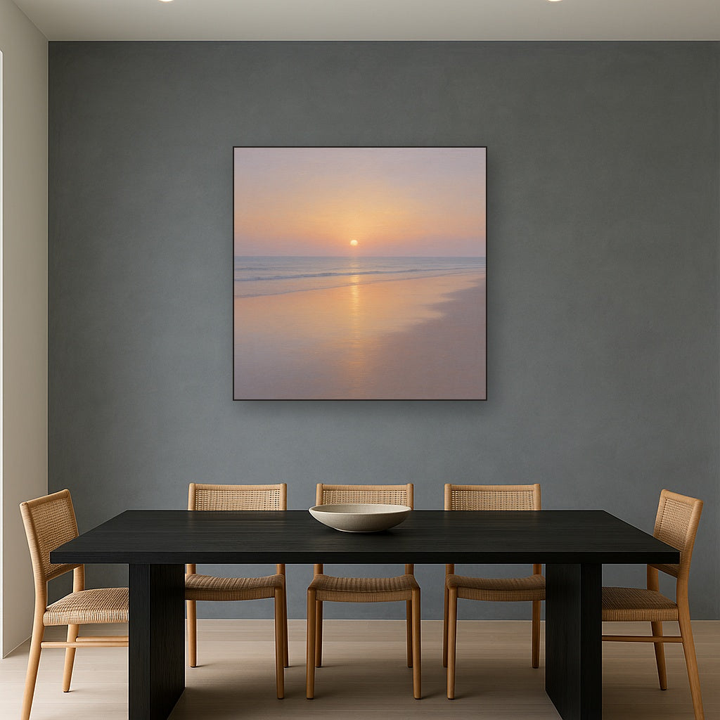 Golden Hour Surf Reflection No. 8 - Modern Fine Art Oil Painting - View 4