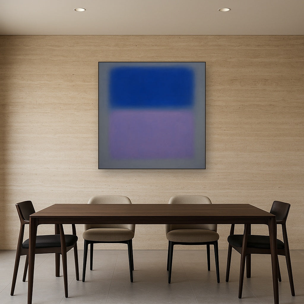 Cobalt Azure & Twilight Lavender Immersion No. 3 Oil Painting - View 4