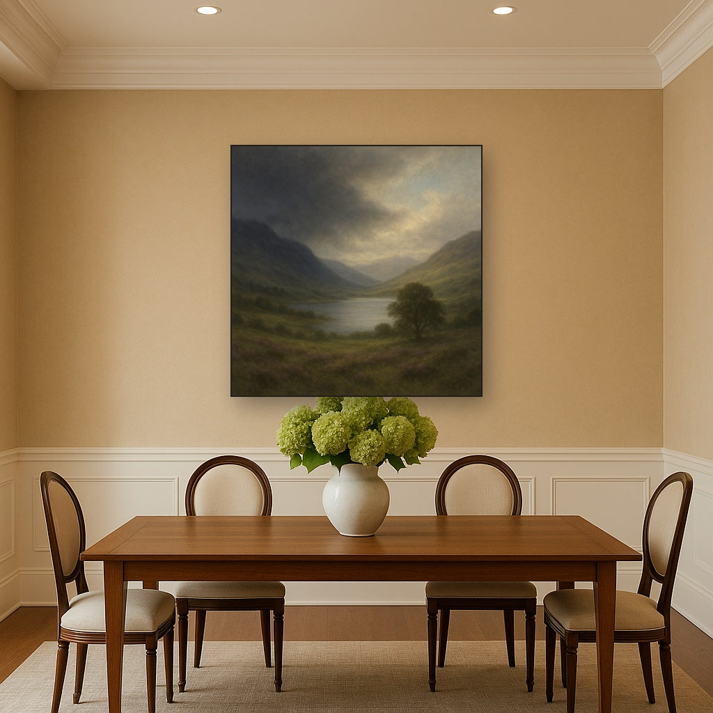 Highland Valley Storm Clearing No. 3 Oil Painting - View 4