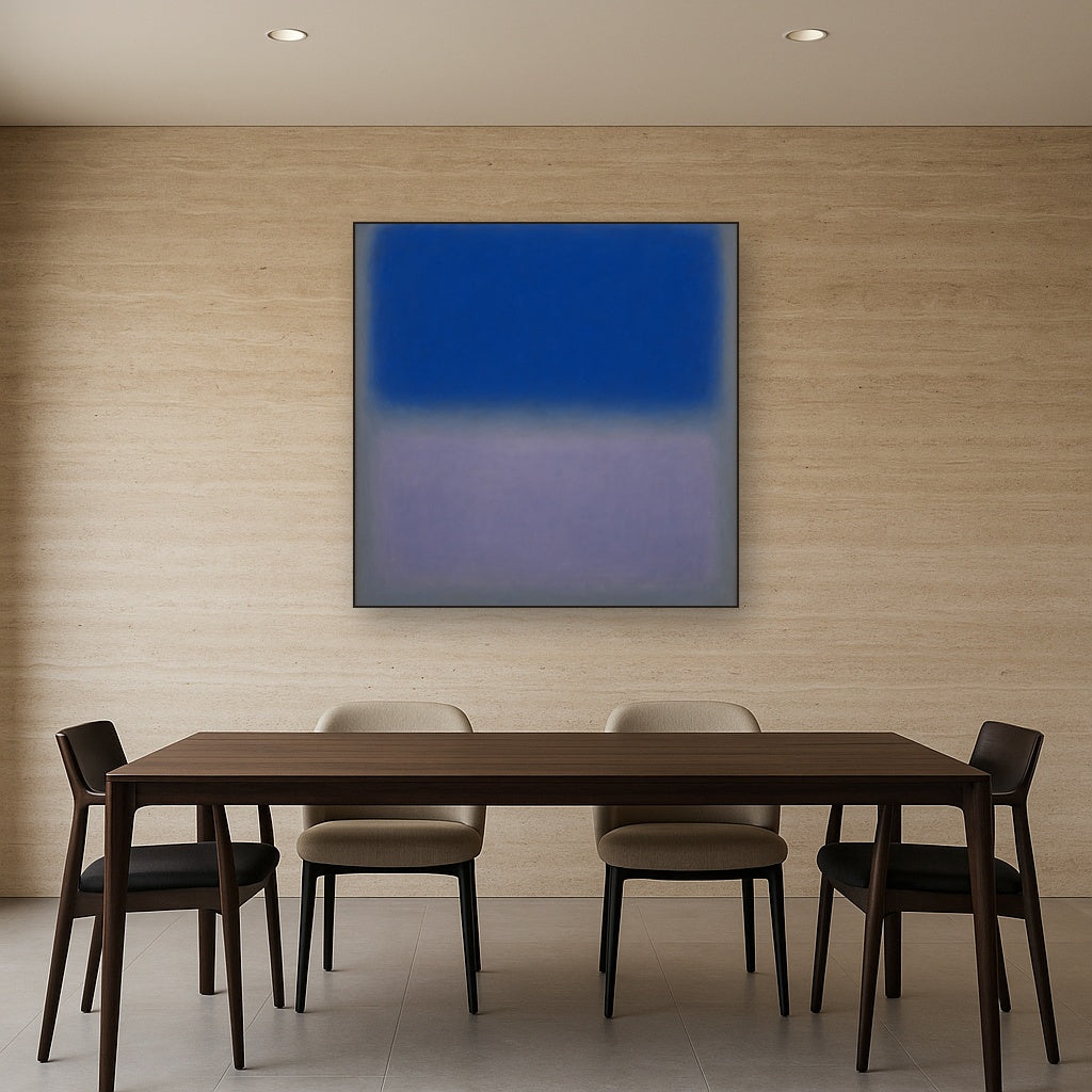 Cobalt Azure & Twilight Lavender Immersion No. 24 Oil Painting - View 4