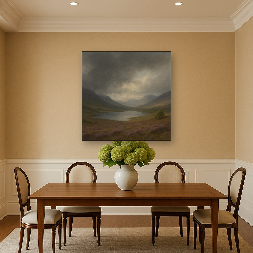 Highland Valley Storm Clearing No. 5 Oil Painting - View 4