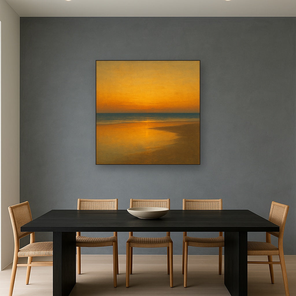 Golden Hour Surf Reflection No. 8 - Modern Fine Art Oil Painting - View 4