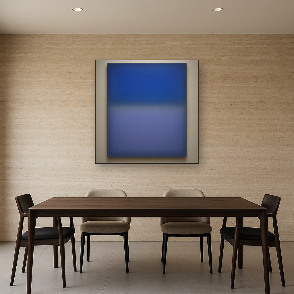 Cobalt Azure & Twilight Lavender Immersion No. 14 Oil Painting - View 4