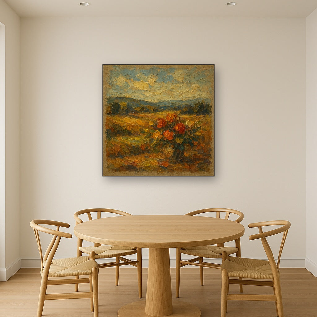 Poetic Solitude Figurative Line Art Oil Painting - View 4