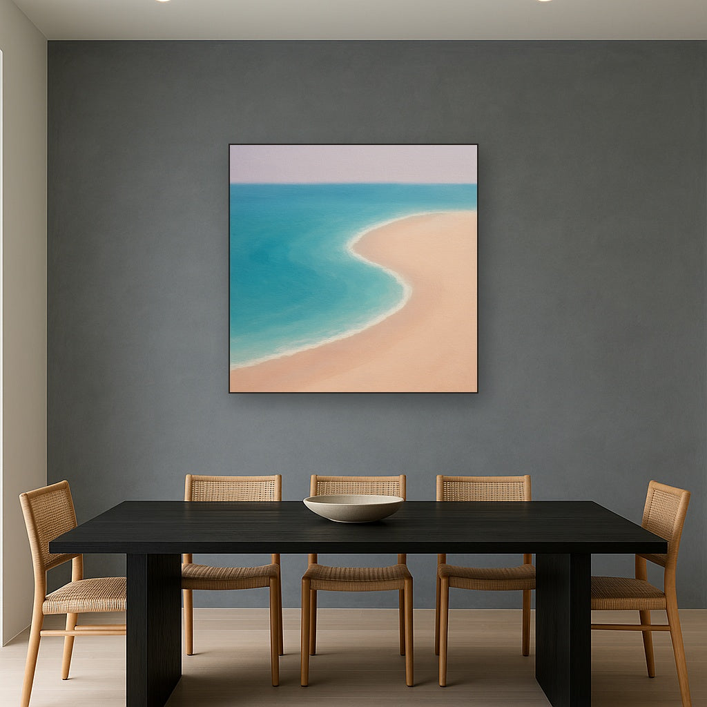 Calm Tide Line & Sand Drift No. 2 - Modern Fine Art Oil Painting - View 4