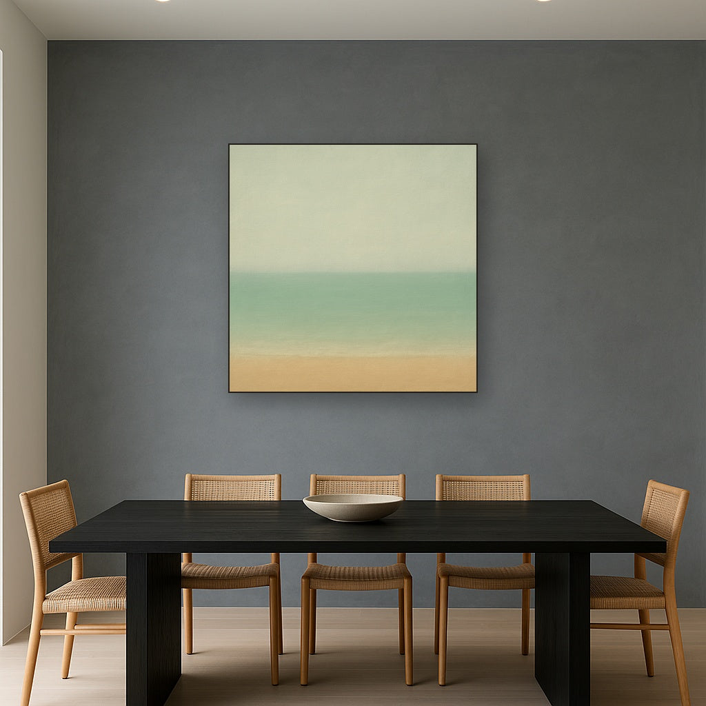 Ethereal Coastal Sea Mist No. 1 - Modern Fine Art Oil Painting - View 4
