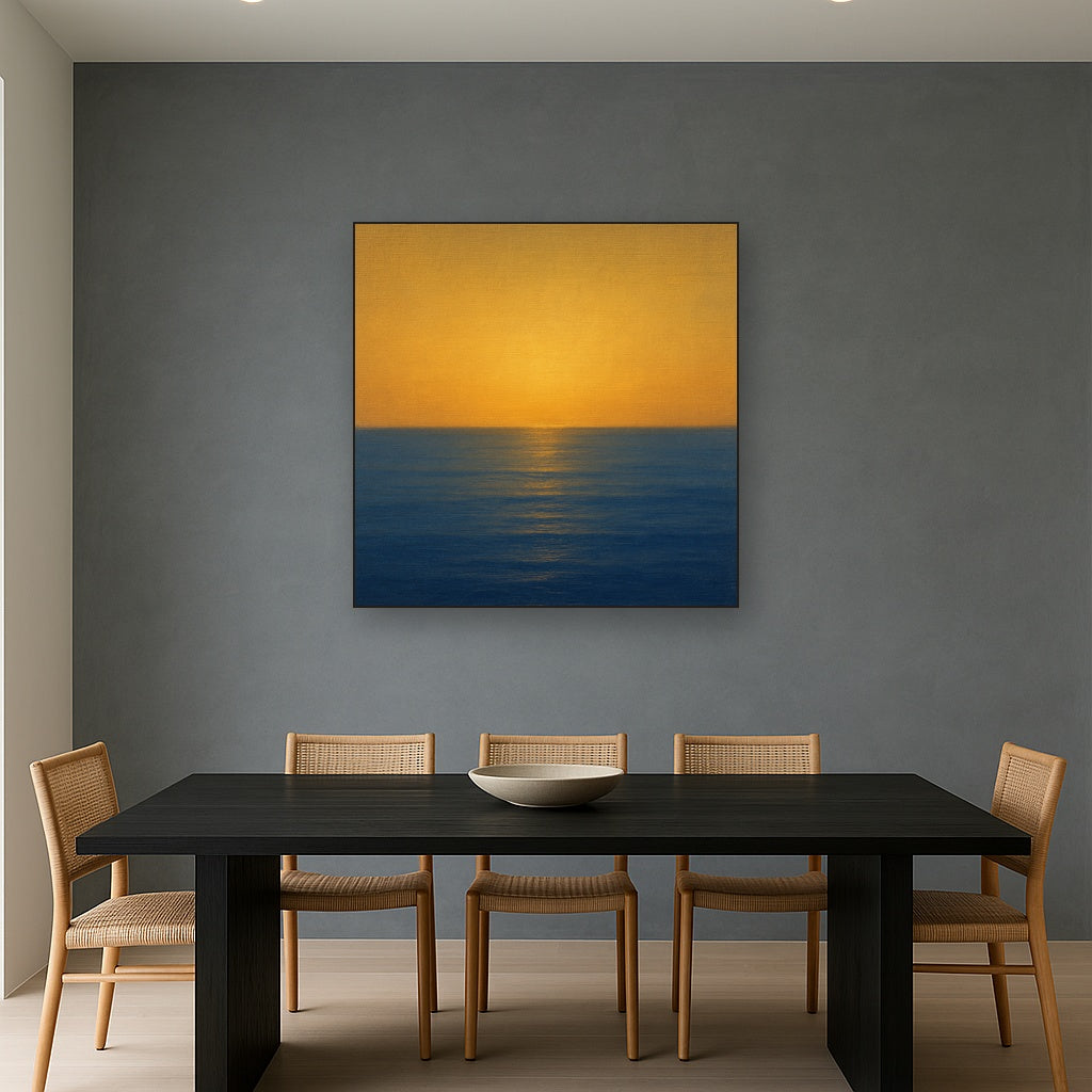 Mediterranean Dawn Horizon No. 6 - Modern Fine Art Oil Painting - View 4