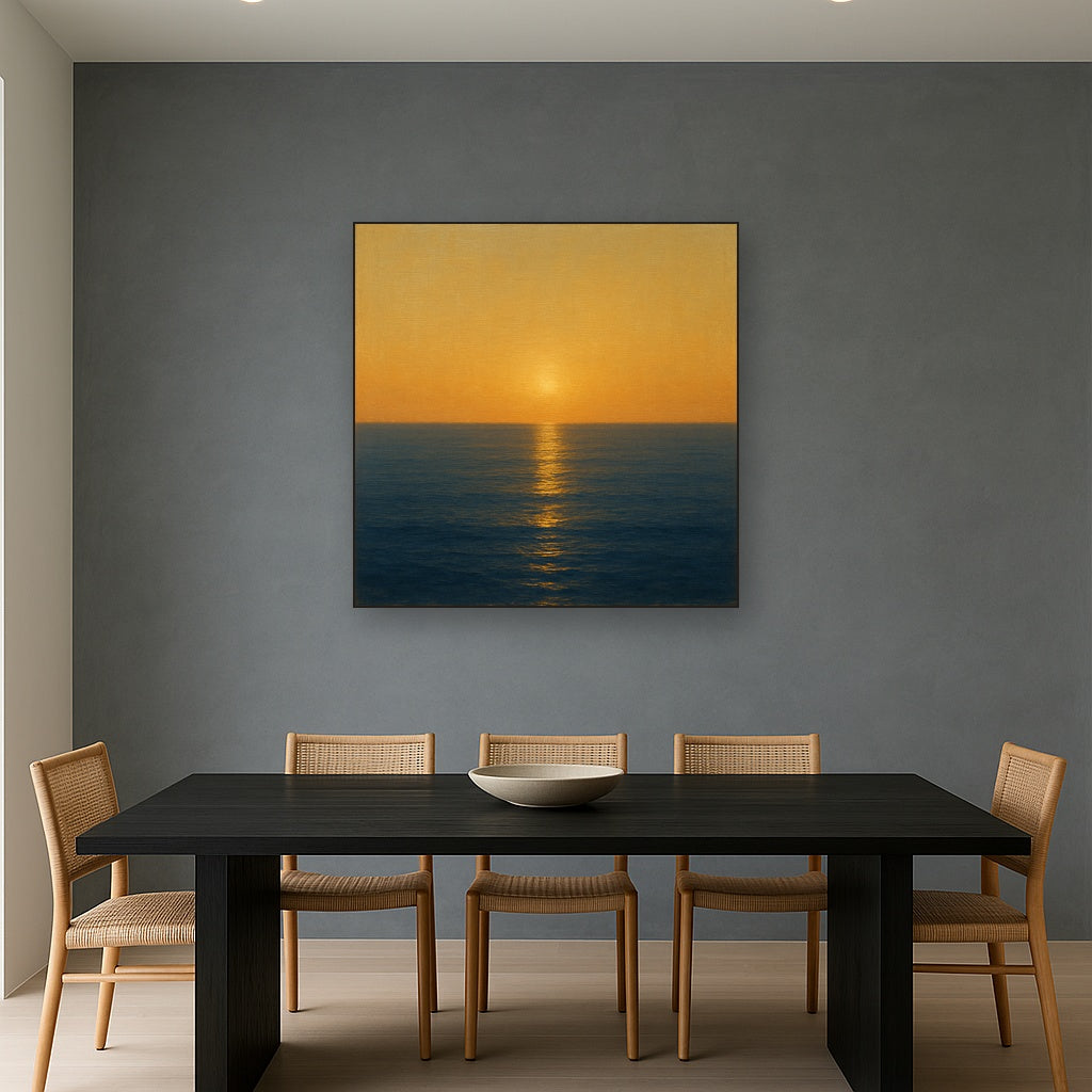 Mediterranean Dawn Horizon No. 6 - Modern Fine Art Oil Painting - View 4