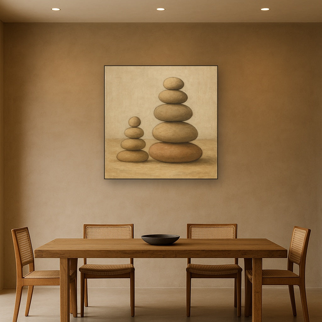 Organic Pebble Contours No. 3 - Modern Fine Art Oil Painting - View 4