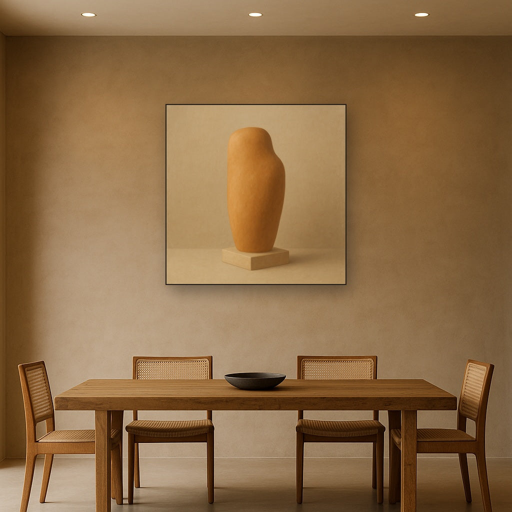 Sculpted Clay Monolith No. 7 - Modern Fine Art Oil Painting - View 4