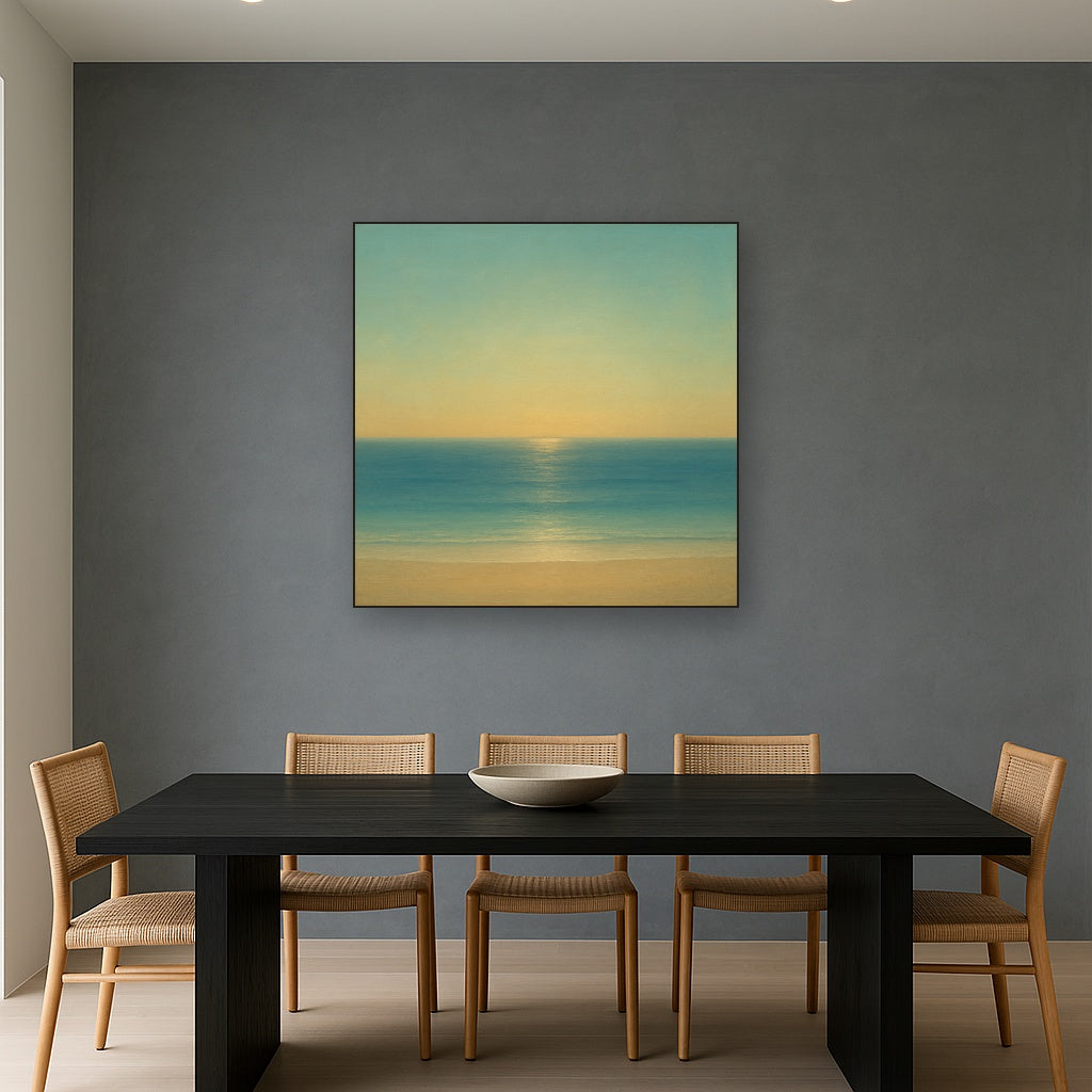 Mediterranean Dawn Horizon No. 6 - Modern Fine Art Oil Painting - View 4