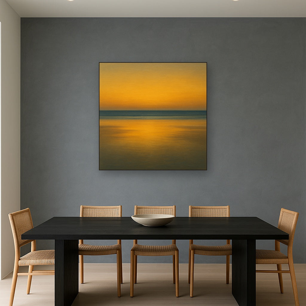 Golden Hour Surf Reflection No. 8 - Modern Fine Art Oil Painting - View 4