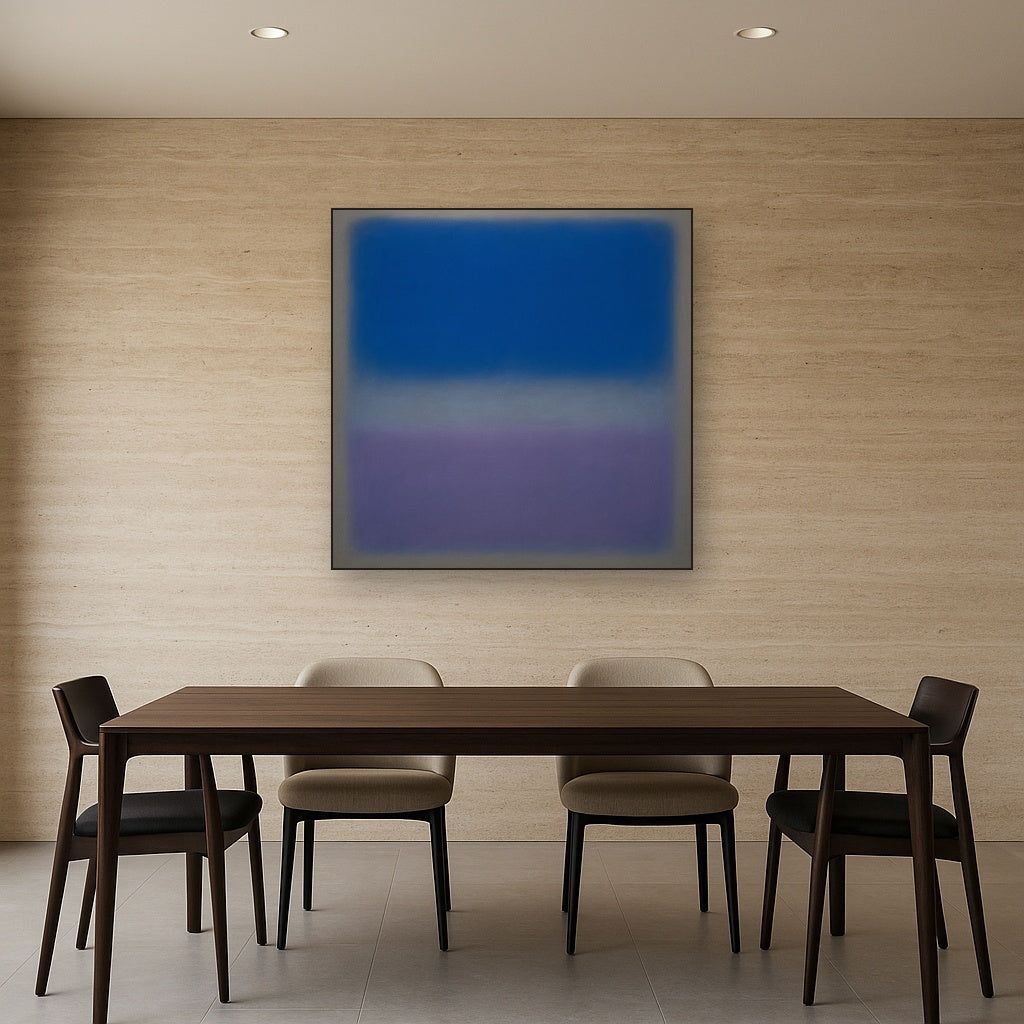 Cobalt Azure & Twilight Lavender Immersion No. 13 Oil Painting - View 4