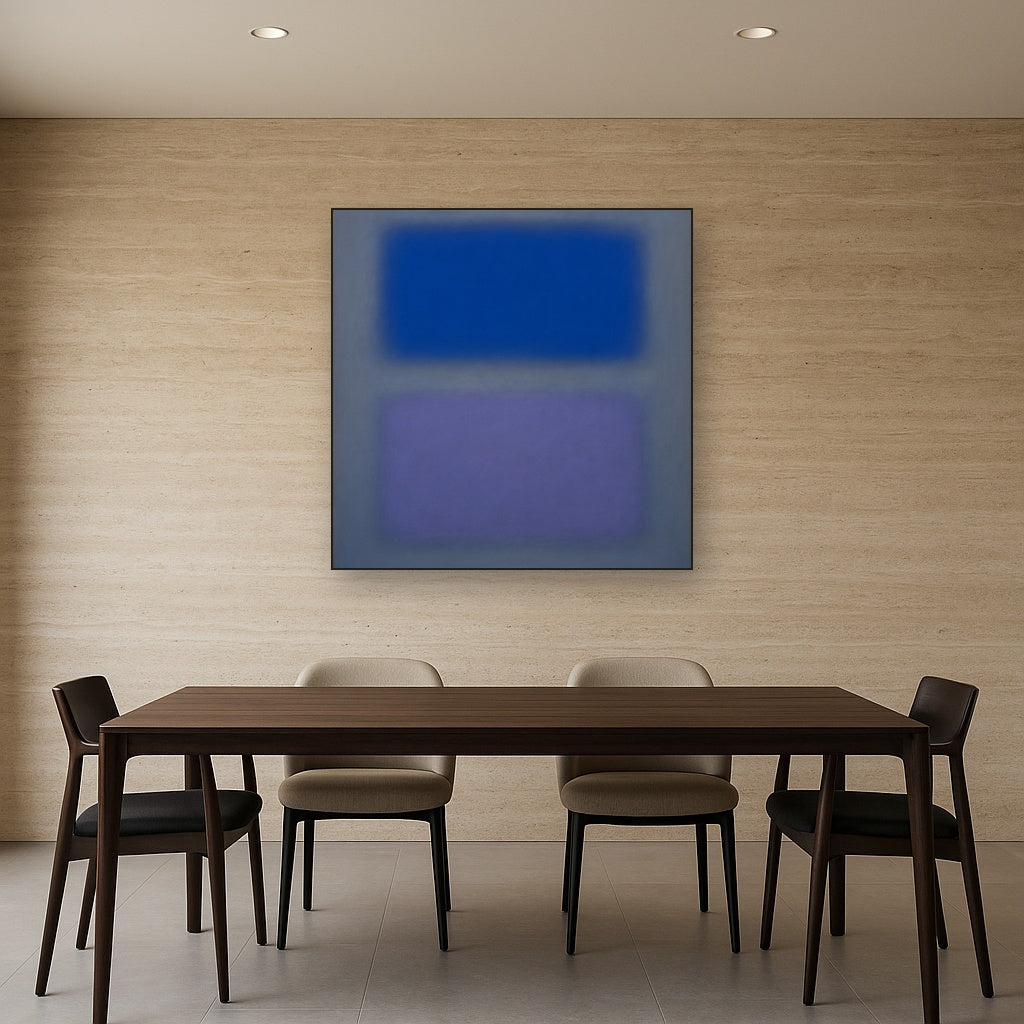 Cobalt Azure & Twilight Lavender Immersion Oil Painting - View 4