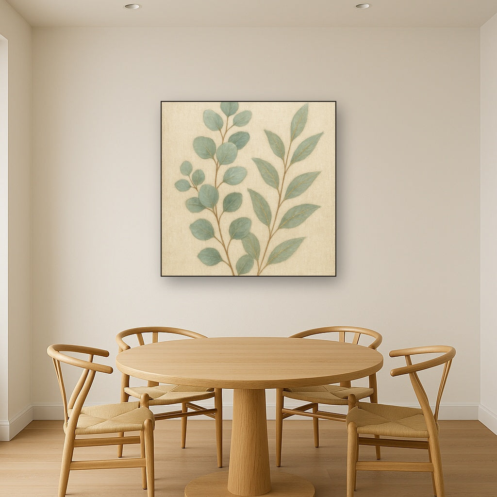 Eucalyptus Botanical Study Fine Art Oil Painting - View 4