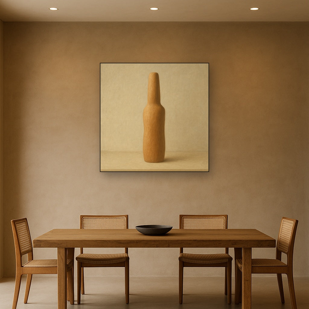 Sculpted Clay Monolith No. 7 - Modern Fine Art Oil Painting - View 4