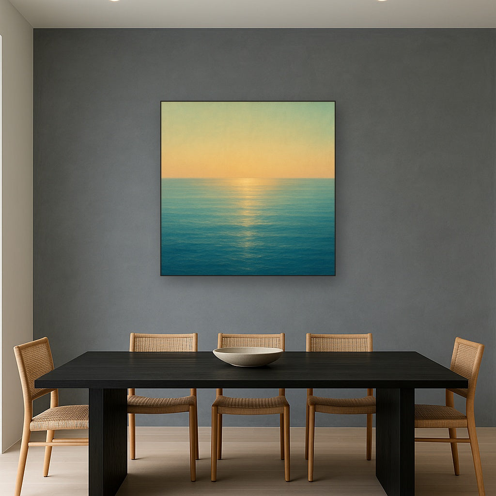 Mediterranean Dawn Horizon No. 6 - Modern Fine Art Oil Painting - View 4