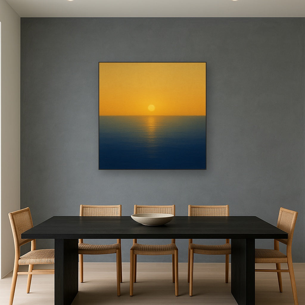 Mediterranean Dawn Horizon No. 6 - Modern Fine Art Oil Painting - View 4