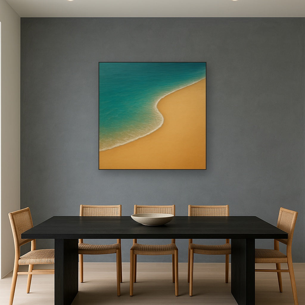 Calm Tide Line & Sand Drift No. 2 - Modern Fine Art Oil Painting - View 4