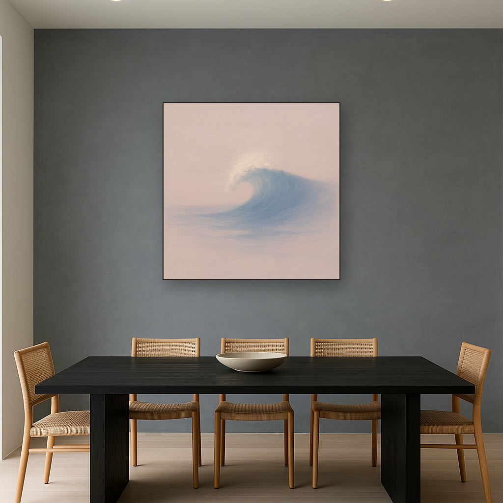 Single Wave Crest in Morning Light No. 4 - Modern Fine Art Oil Painting - View 4