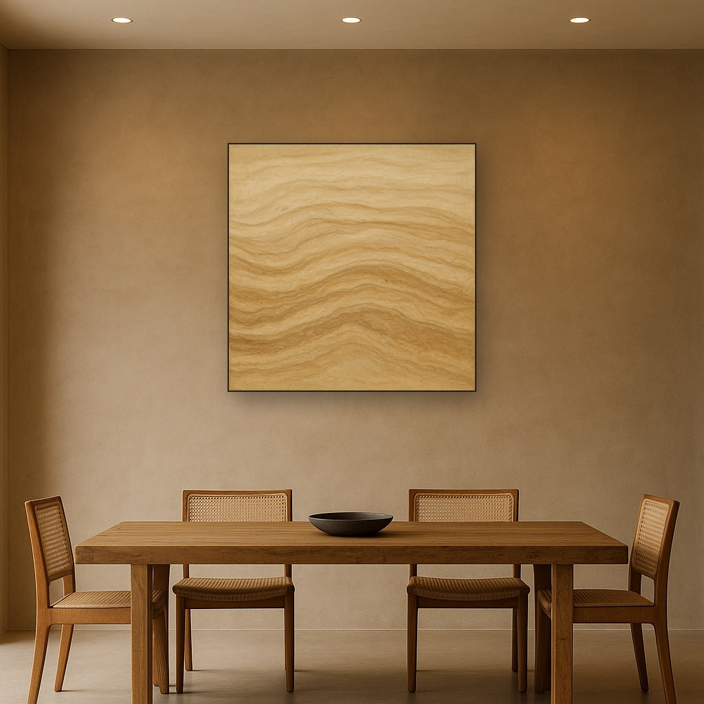 Weathered Mineral Sediments in Warm Ecru No. 16 Oil Painting - View 4