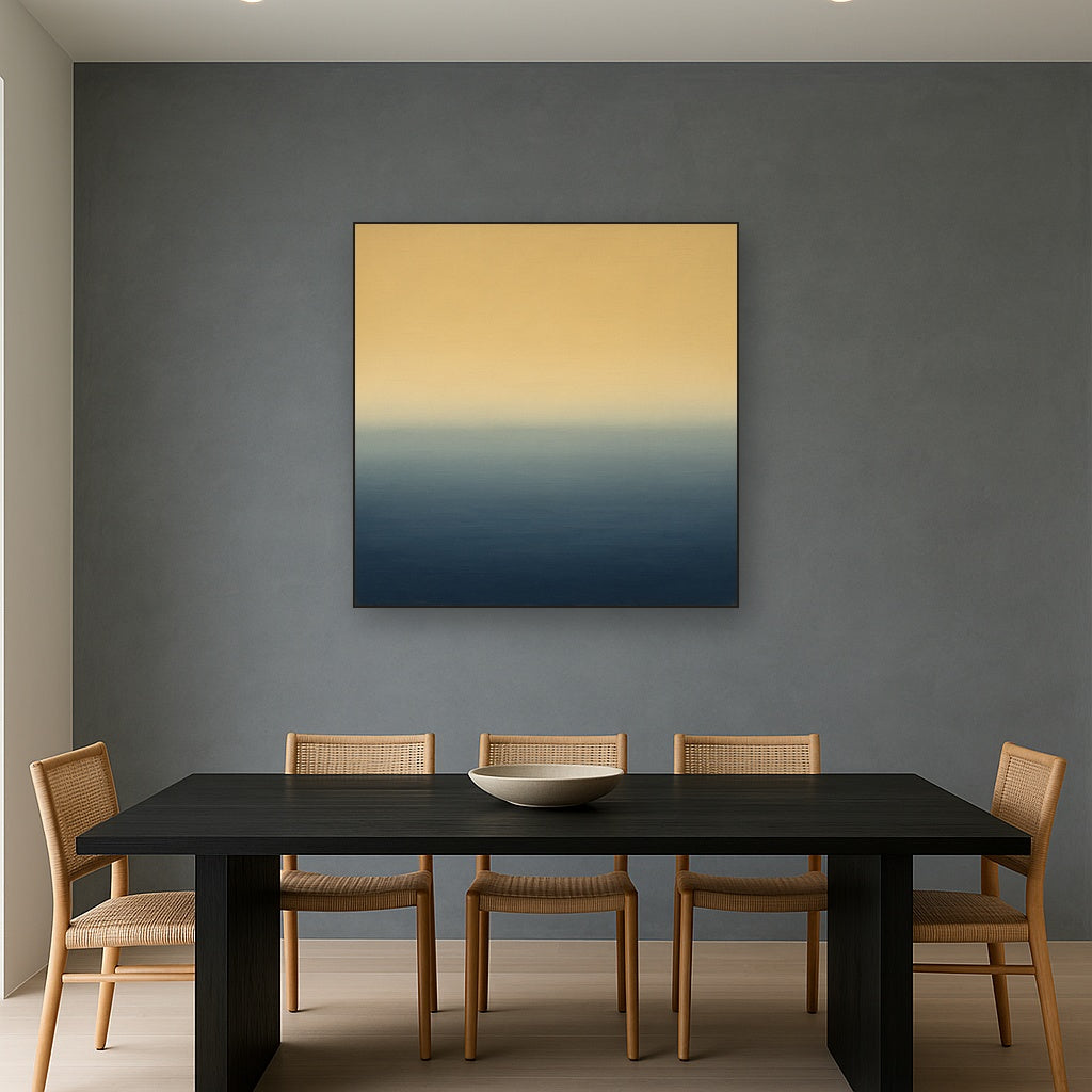 Ethereal Coastal Sea Mist No. 1 - Modern Fine Art Oil Painting - View 4