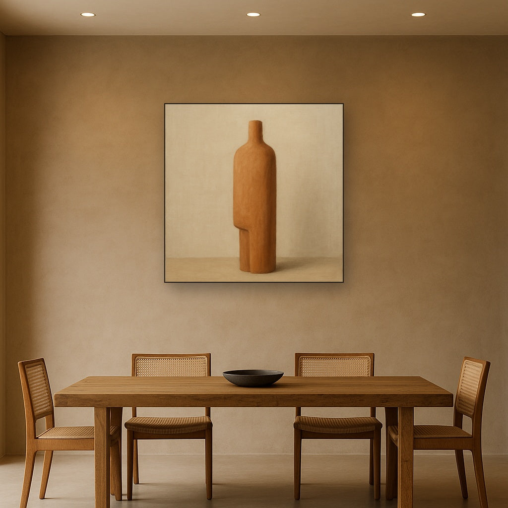 Sculpted Clay Monolith No. 7 - Modern Fine Art Oil Painting - View 4