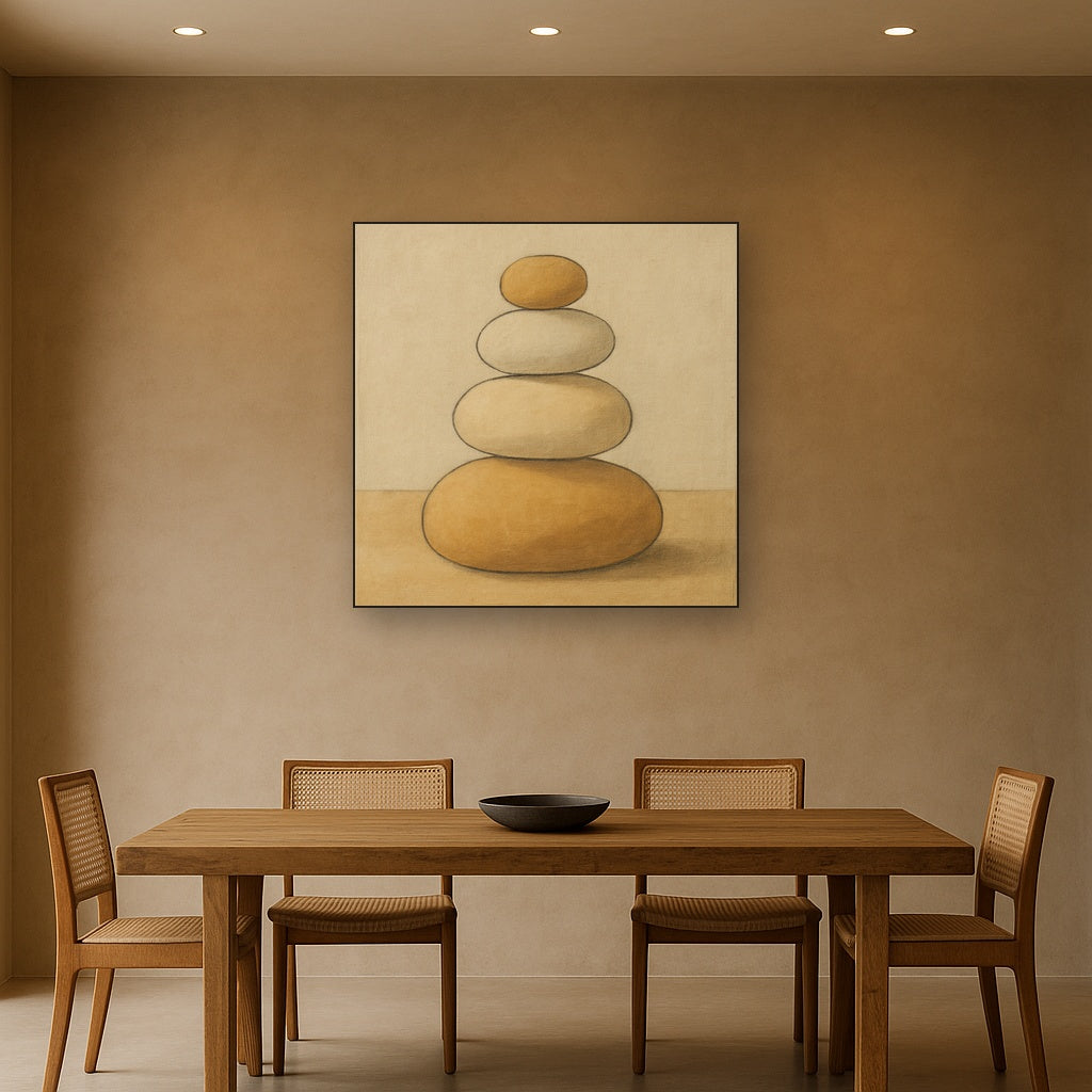 Organic Pebble Contours No. 3 - Modern Fine Art Oil Painting - View 4