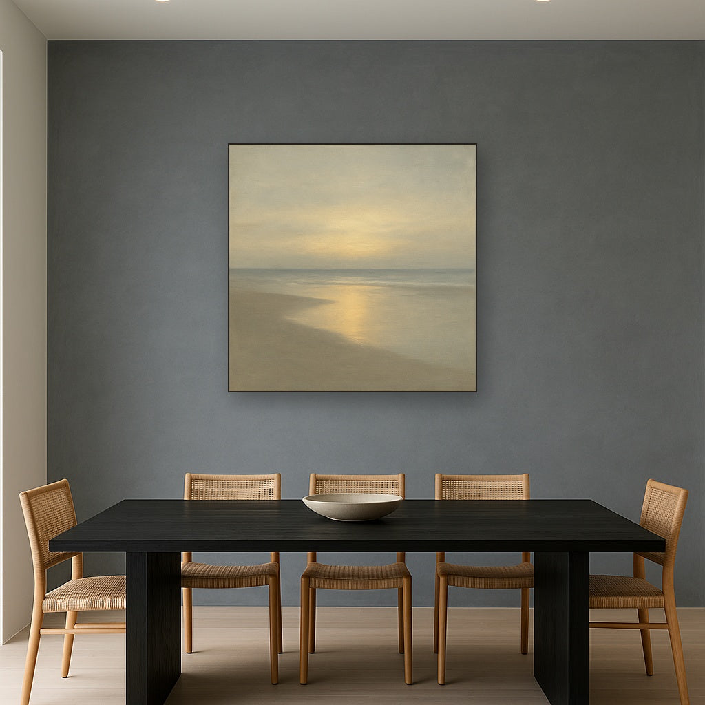 Golden Hour Surf Reflection No. 8 - Modern Fine Art Oil Painting - View 4