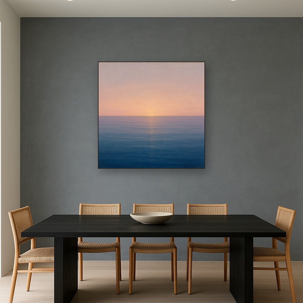 Mediterranean Dawn Horizon No. 6 - Modern Fine Art Oil Painting - View 4