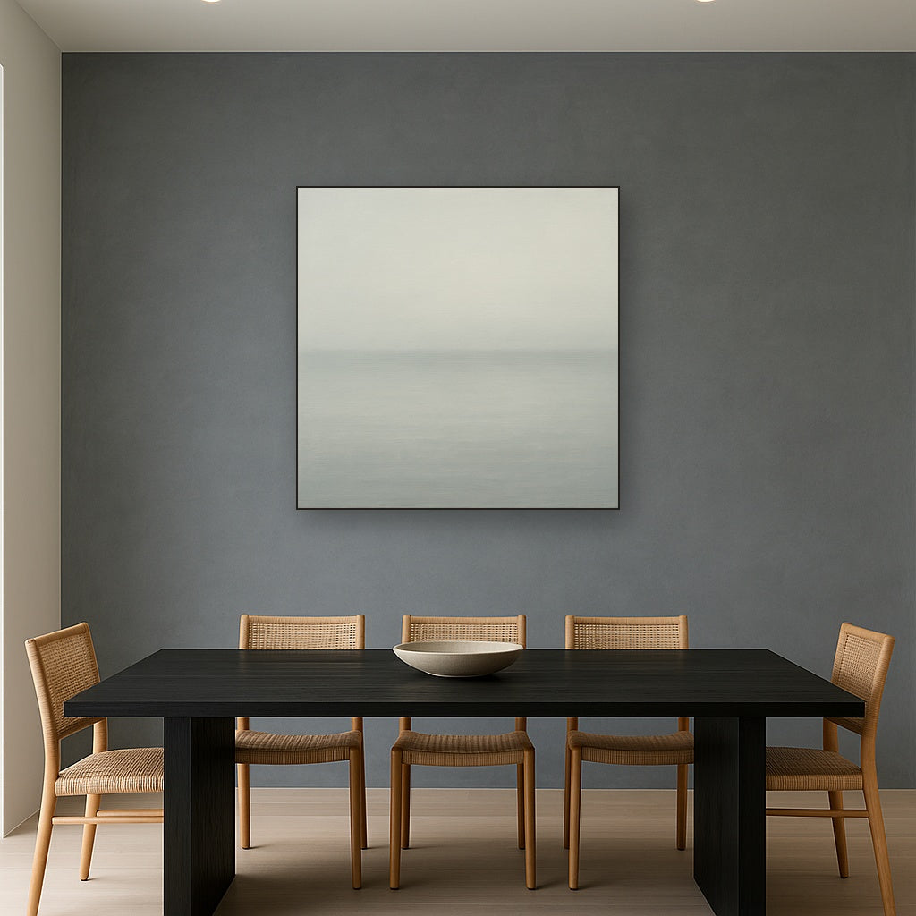 Ethereal Coastal Sea Mist No. 1 - Modern Fine Art Oil Painting - View 4