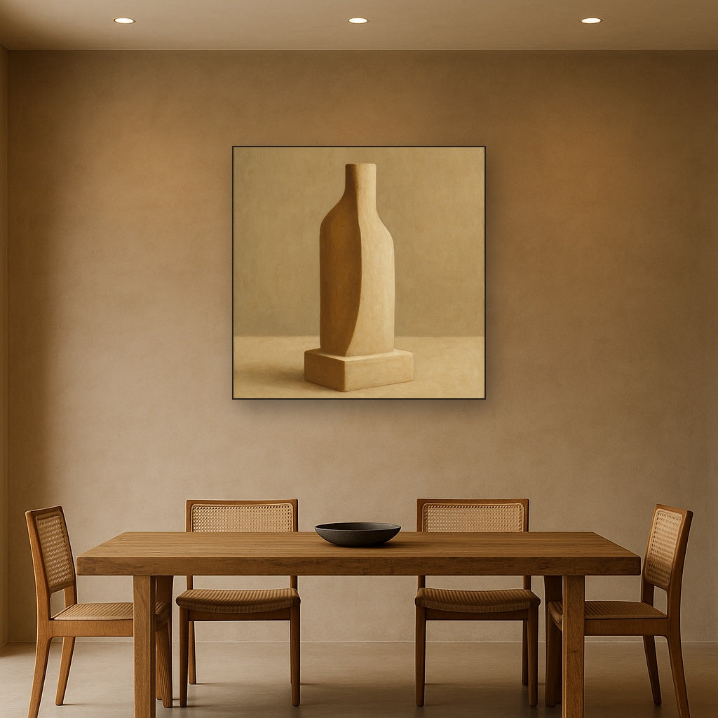 Sculpted Clay Monolith No. 7 - Modern Fine Art Oil Painting - View 4