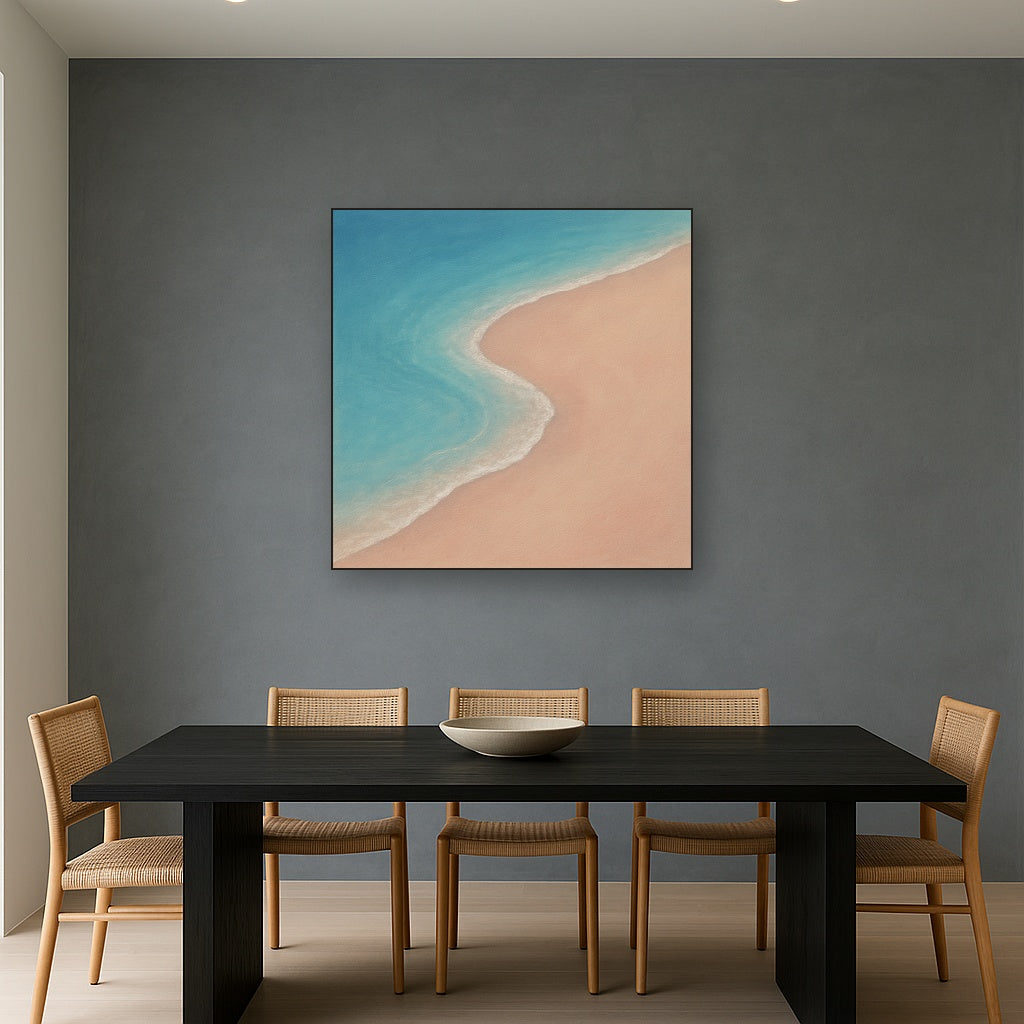 Calm Tide Line & Sand Drift No. 2 - Modern Fine Art Oil Painting - View 4