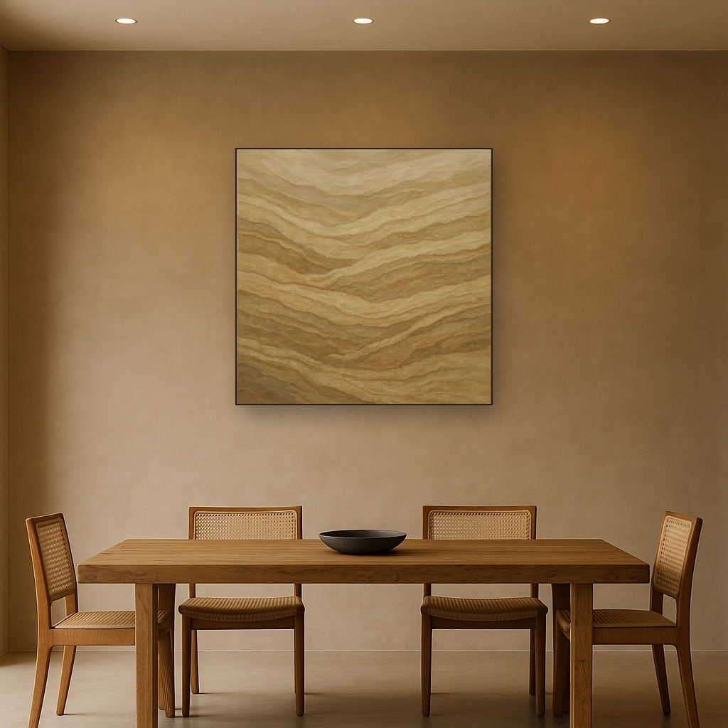 Weathered Mineral Sediments in Warm Ecru No. 28 Oil Painting - View 4