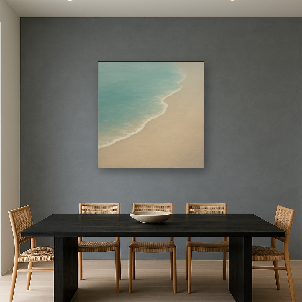 Calm Tide Line & Sand Drift No. 2 - Modern Fine Art Oil Painting - View 4