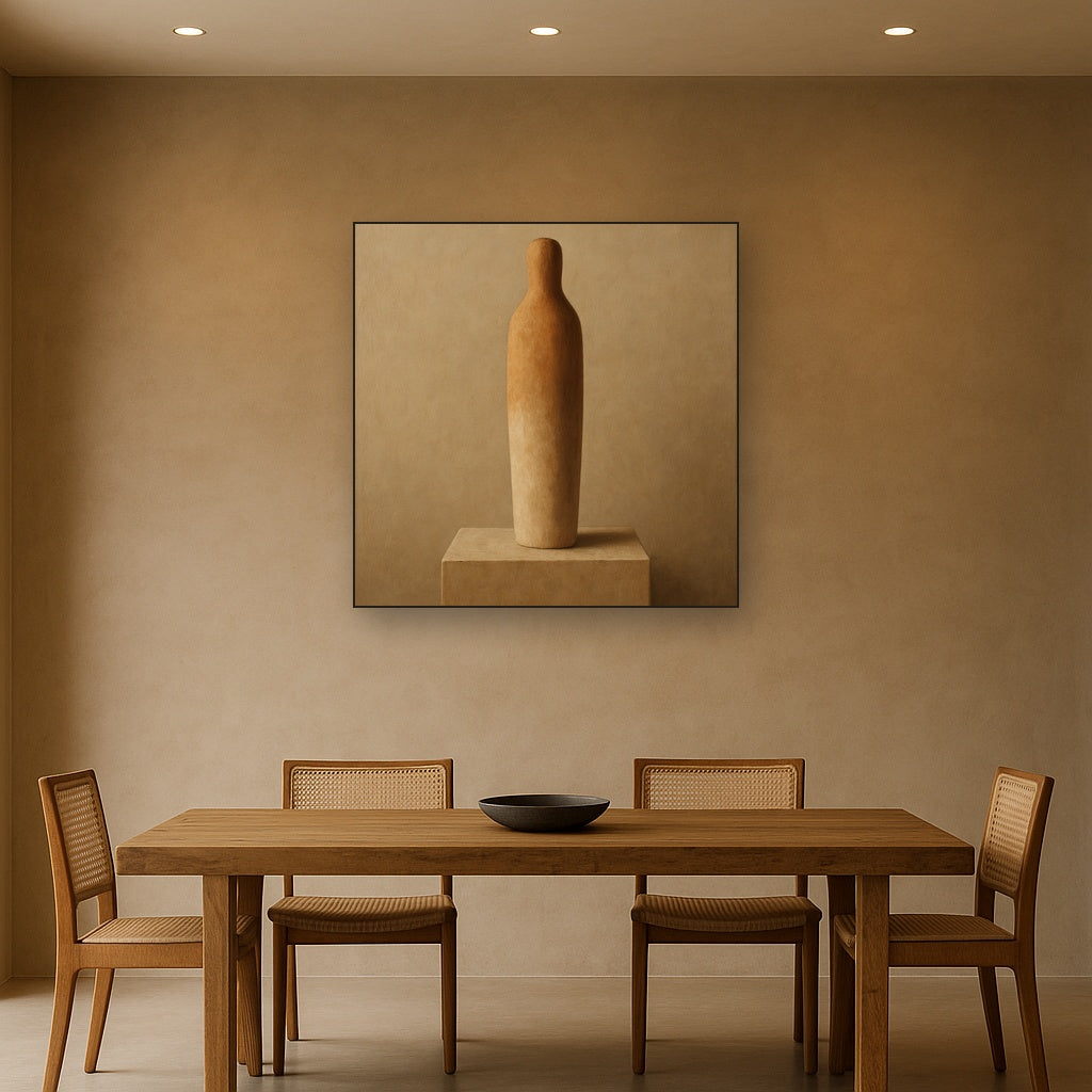 Sculpted Clay Monolith No. 7 - Modern Fine Art Oil Painting - View 4