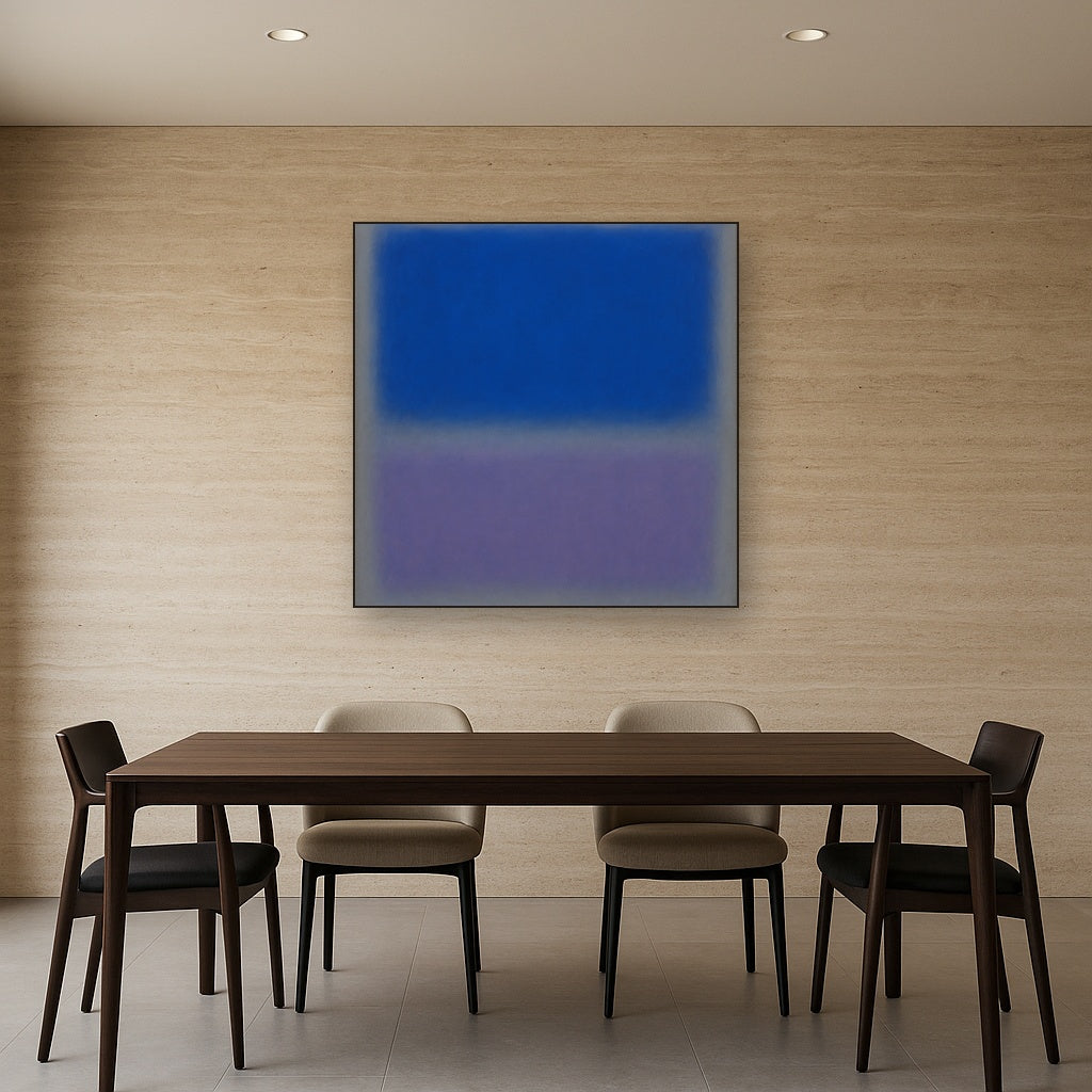 Cobalt Azure & Twilight Lavender Immersion No. 20 Oil Painting - View 4