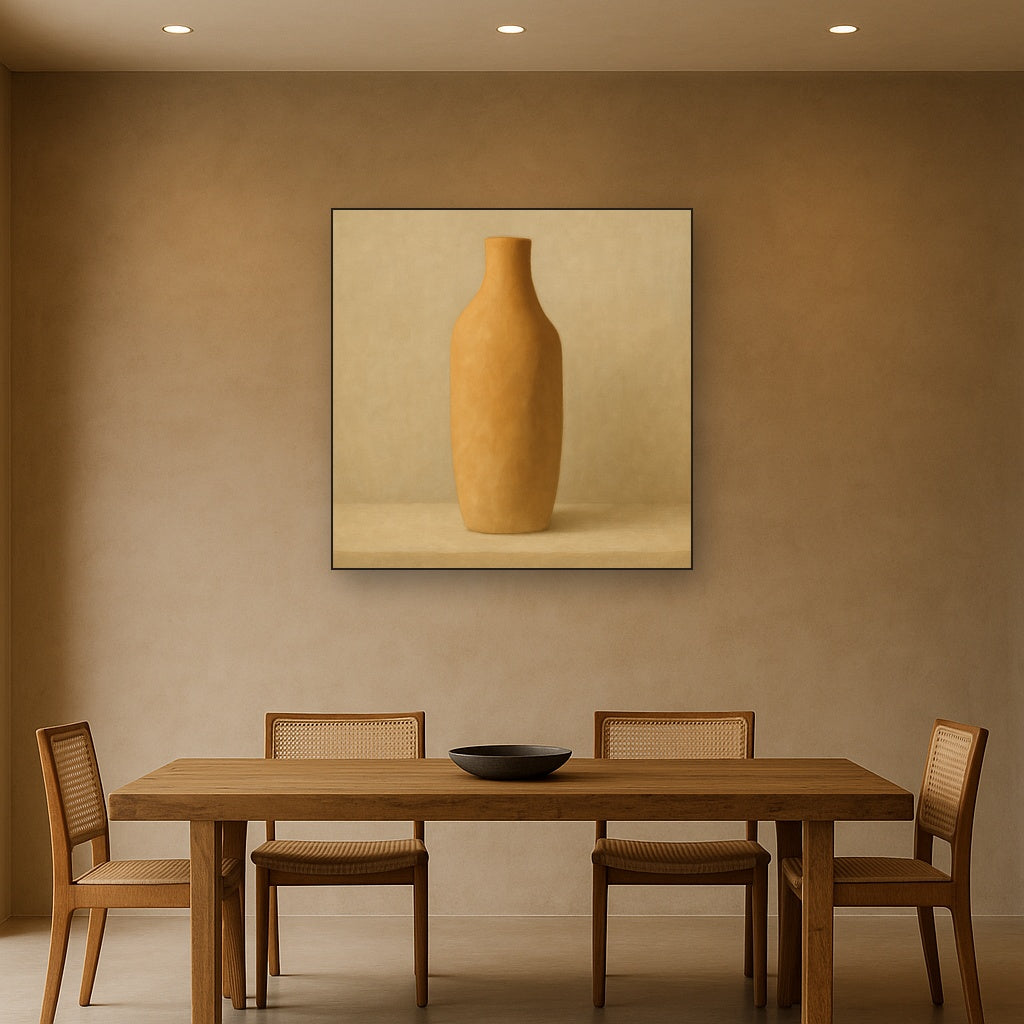 Sculpted Clay Monolith No. 7 - Modern Fine Art Oil Painting - View 4