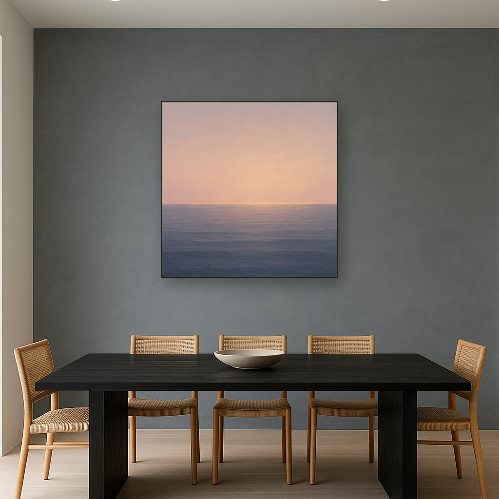 Mediterranean Dawn Horizon No. 6 - Modern Fine Art Oil Painting - View 4