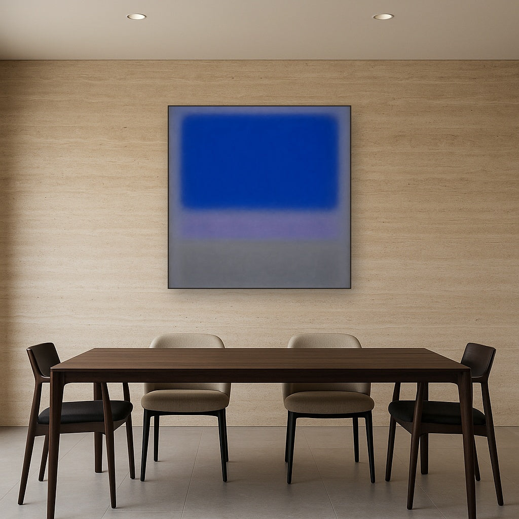 Cobalt Azure & Twilight Lavender Immersion No. 10 Oil Painting - View 4