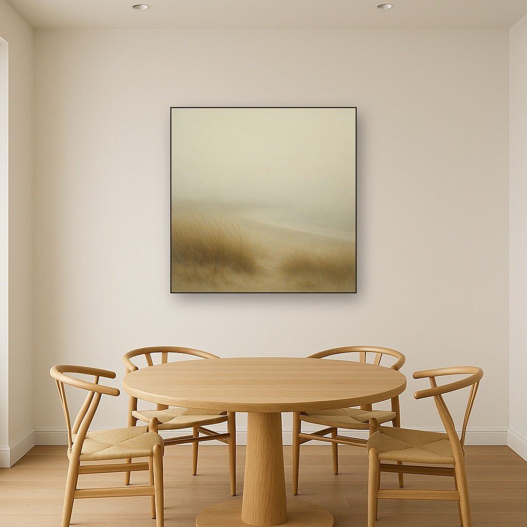Silent Dune Grass in November Sea Fog No. 8 Oil Painting - View 4