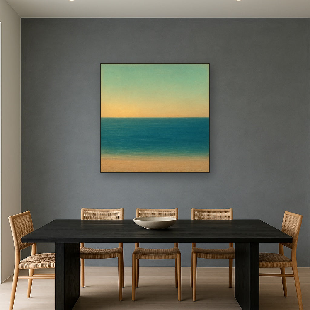 Mediterranean Dawn Horizon No. 6 - Modern Fine Art Oil Painting - View 4